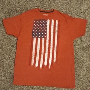Red American Flag t shirt XL